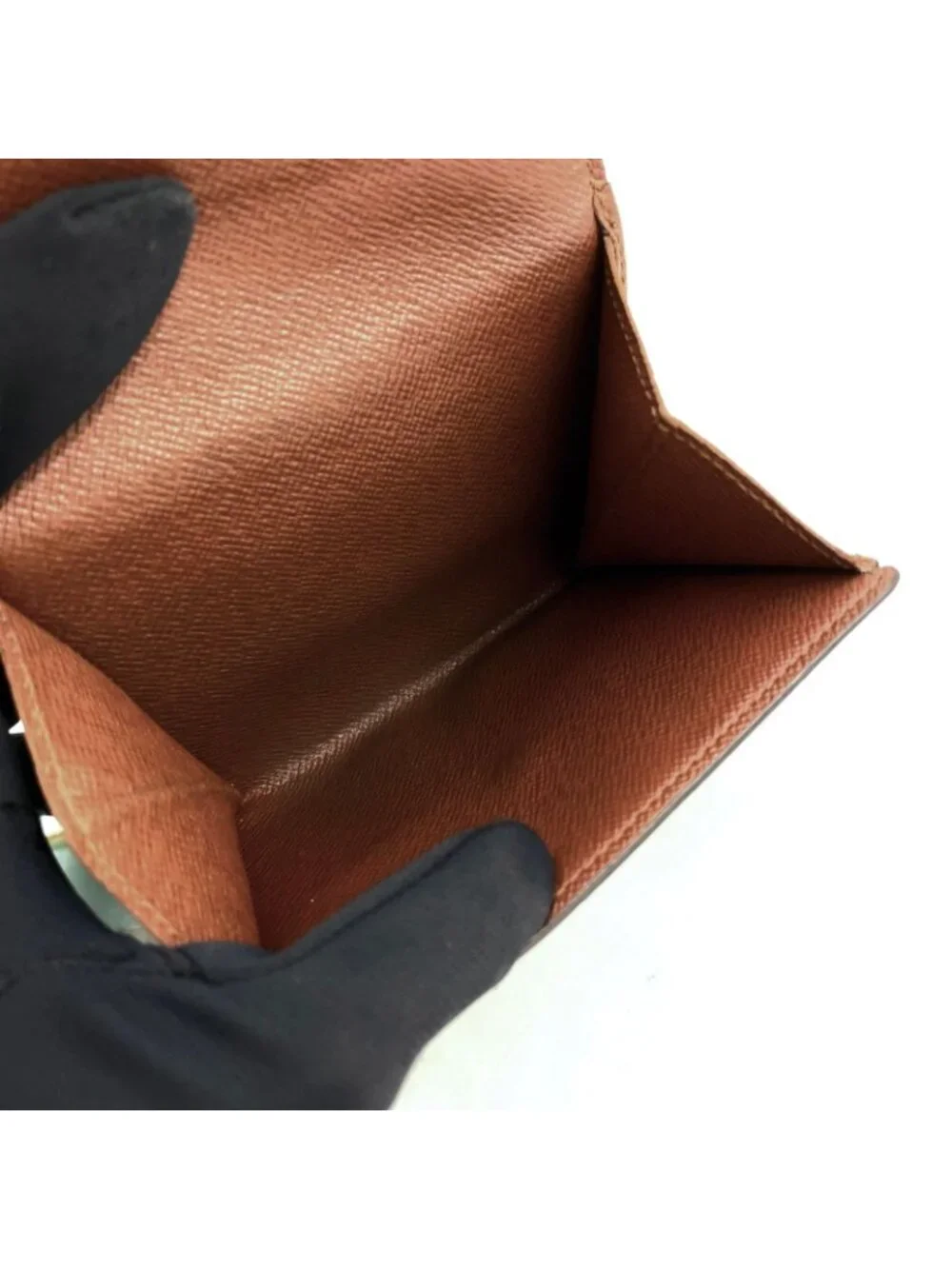 Louis Vuitton Porte Monet Billets Cult Cles Monogram Leather Brown Trifold